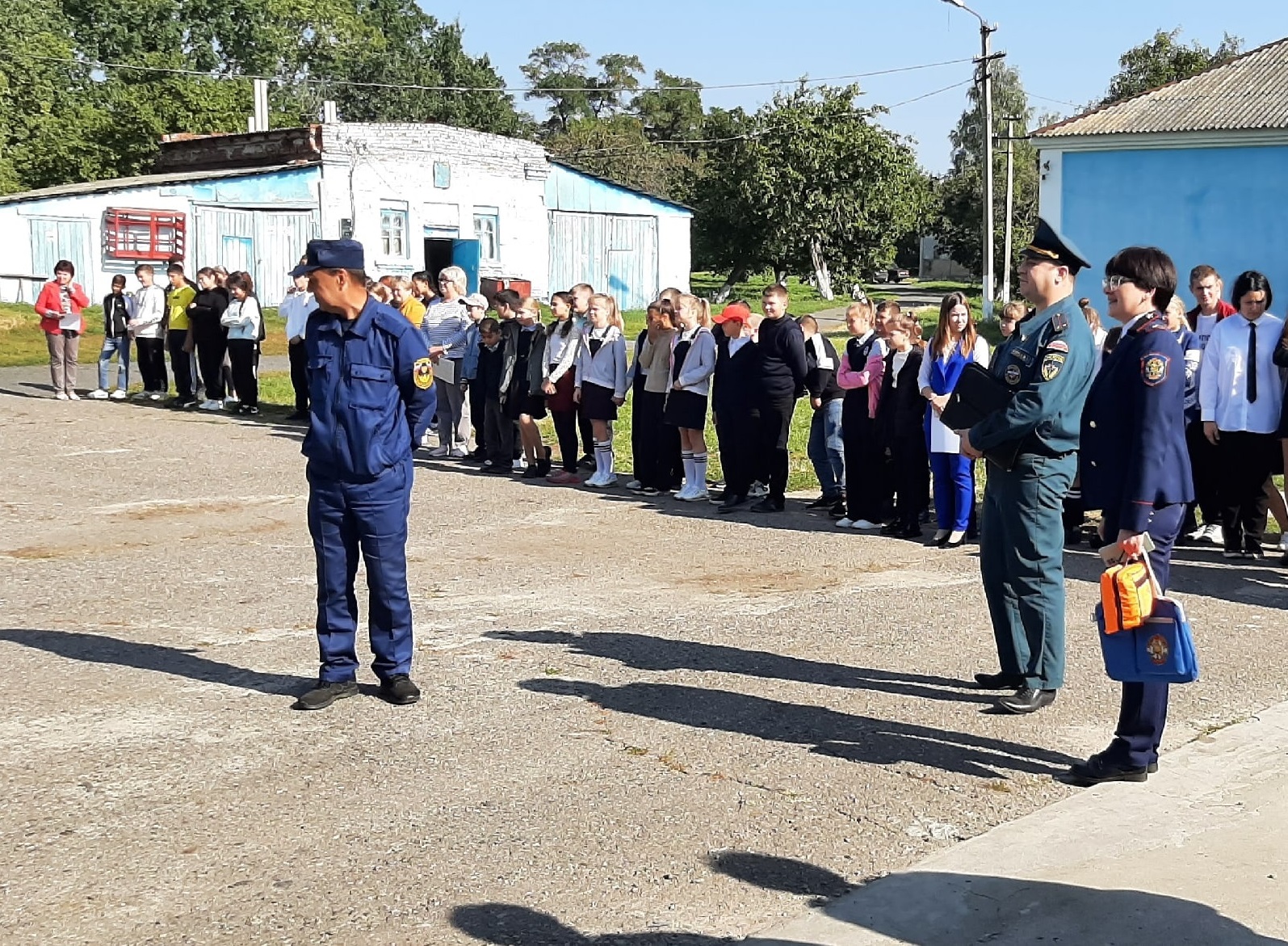 Эвакуация при пожарной тревоге.